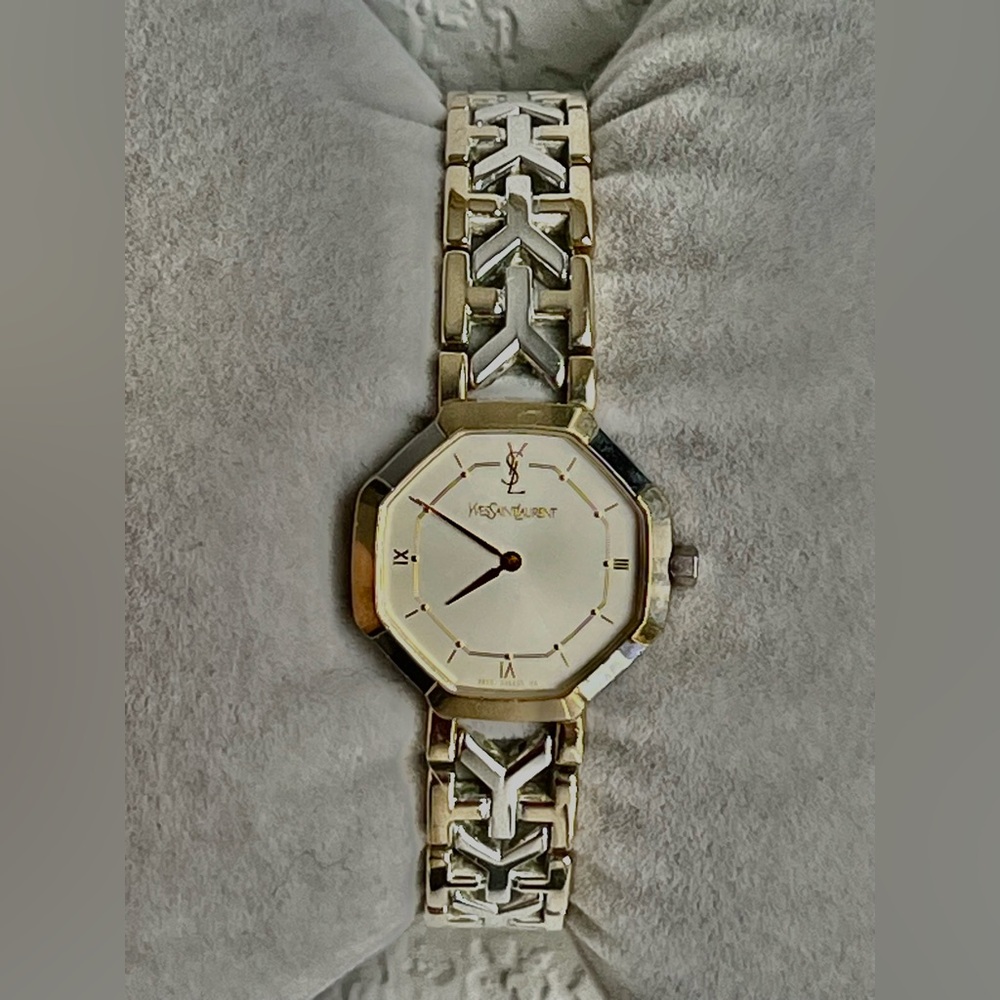 Yves Saint Laurent Two-Tone Octagonal ladies Watch